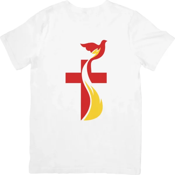 Playera con cruz y espíritu Santo